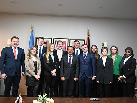 NMUN Treffen mit jordanischem Botschafter