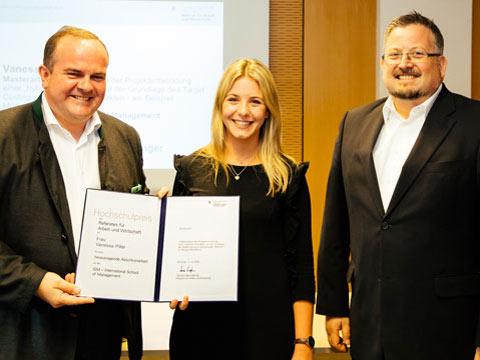 Große Freude: Vanessa bei der Preisverleihung in München.