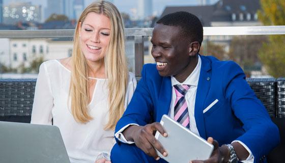 Studenten erlernen Fremdsprachen